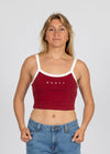 Rusty Lucy baby tank - morello
