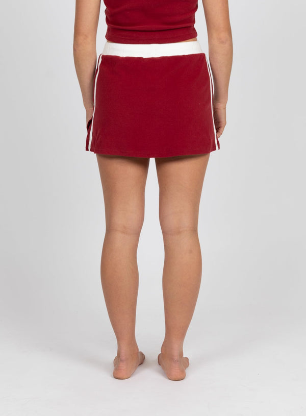 RUSTY Lucy mini skirt - morello