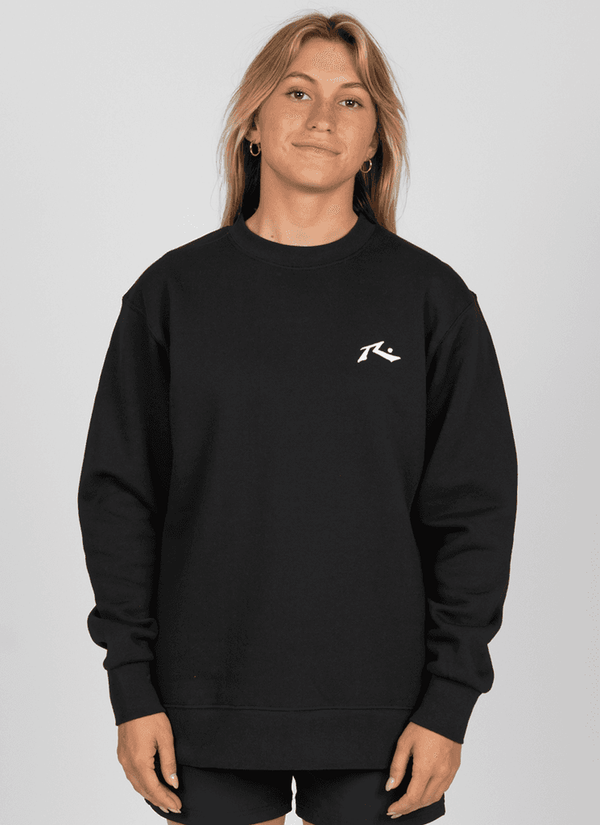Rusty Baseline Boyfriend Fleece Crew