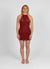 RUSTY Maddi knit dress - morello