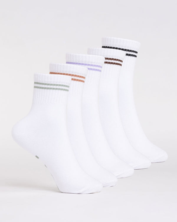 Rusty ALL DAY CREW 5-SOCK PACK