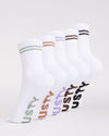 Rusty All Day crew sock PK5