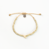 Pineapple Island Bracelet SH-071 with beige beads and adjustable cord.