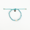 Turquoise beaded Pineapple Island anklet LBE-072 with charm detail.