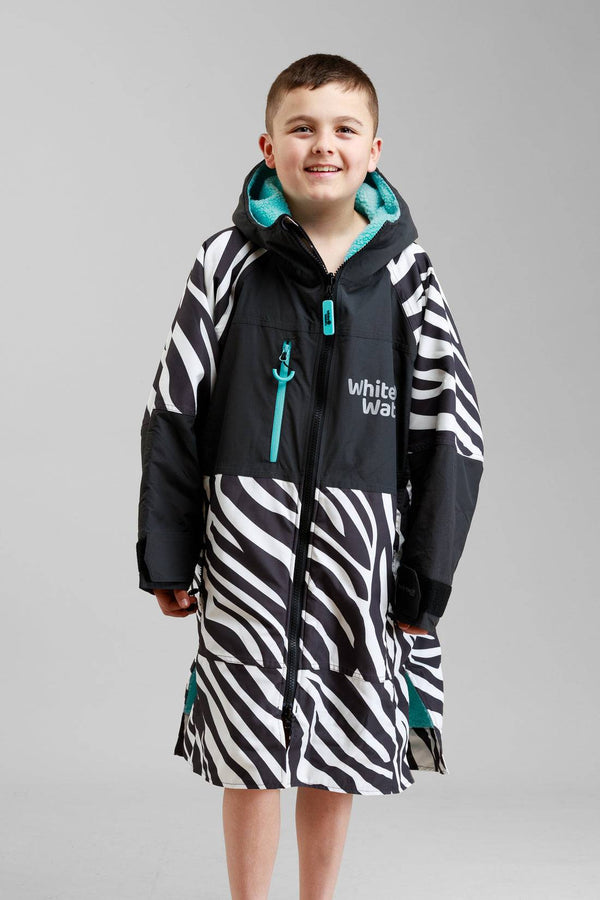 White water Juniors Hard Shell Robe - zebra