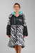 White Water Adults Hard Shell Robe - zebra