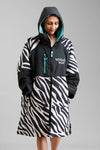White Water Adults Hard Shell Robe - zebra