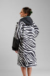 White Water Adults Hard Shell Robe - zebra
