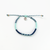 Stylish Pineapple Island anklet SNGA-002 with blue and mint braided design.