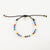 Colorful beaded Pineapple Island anklet SNGA-007 with adjustable cord.