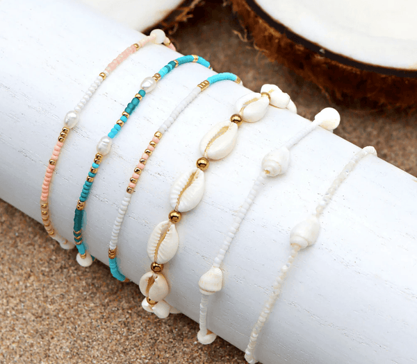 Pineapple Island Giada Gerupuk Shell Surf Bracelet
