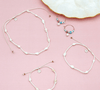 Pineapple Island Giada Pecahan Wire Hoop Earrings