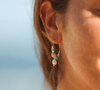 Pineapple Island Giada Pecahan Wire Hoop Earrings