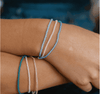 Pineapple Island Ka'anapali Frosted Glass Beaded Bracelet