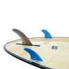 6inch Centre Fin Smokey Fibreglass + 2 Honeycomb side fins (FCS compatible)