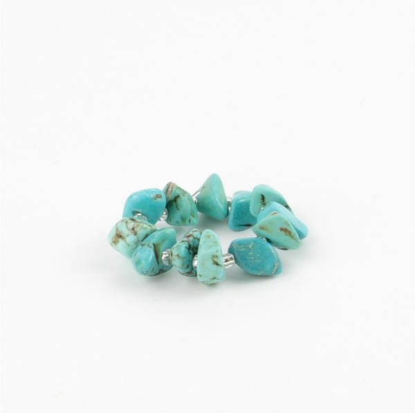 Pineapple Island Coloured Stone Stretch Rings