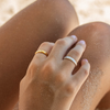 Pineapple Island Scratchy Wave Ring