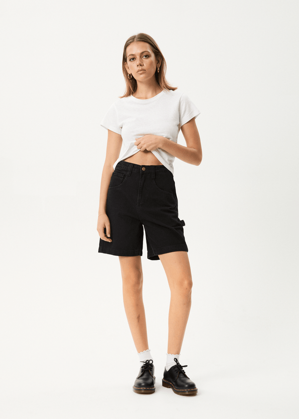 Afends Emilie- Denim Workwear Short