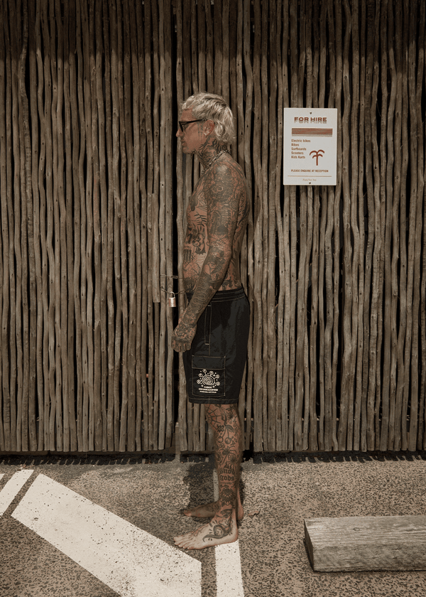 AFENDS Cosmic Cargo Baywatch Swim Short 18"