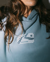 Rusty Digi oversized hooded fleece
