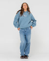 Rusty Digi oversized hooded fleece