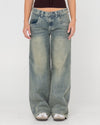 Rusty - Flip Mommy Low Rise tapeless denim jean - dirty dawg
