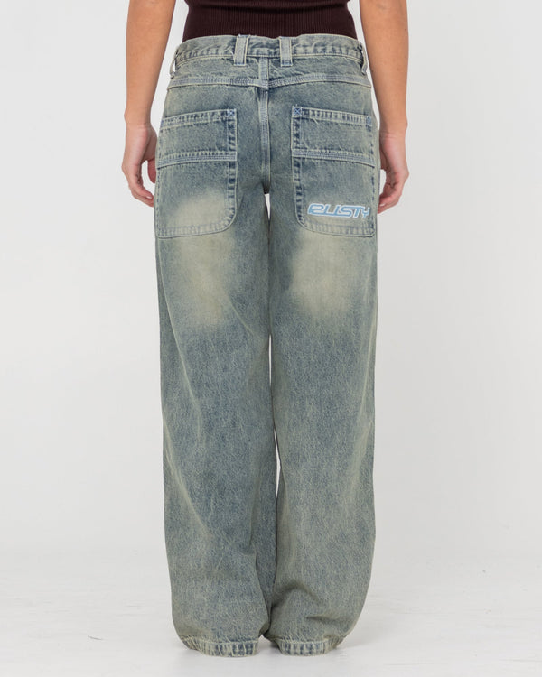 Rusty - Flip Mommy Low Rise tapeless denim jean - dirty dawg