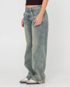 Rusty - Flip Mommy Low Rise tapeless denim jean - dirty dawg