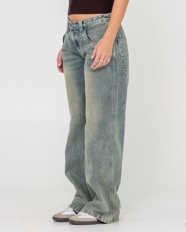 Rusty - Flip Mommy Low Rise tapeless denim jean - dirty dawg