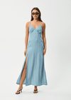 AFENDS Delia Cupro Maxi Dress