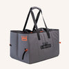 C-Monsta Split Bag in gray with orange accents, durable design and multiple straps.