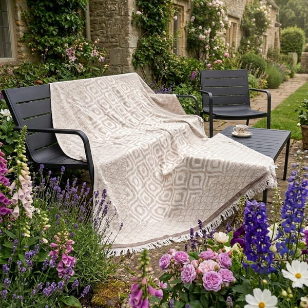 Weavico Turkish Throw & Blanket – 100% Cotton
