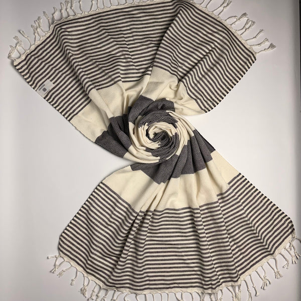 WeaviCo Stripe Turkish Towel – 100% Cotton