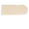 Beige Sexwax Wax Comb ideal for surfboard wax scraping and care.