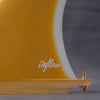 Cream 9.75" longboard fin - Mustard