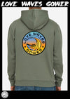 Love Waves Fluro print Hoodie