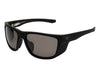 Side view of I-sea Greyson 2.0 black sunglasses with smoke polarized lenses.