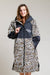 White Water Adults Hard Shell Robe in leopard print with hood and zipper.