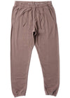 Solid Sets Eco Elastic Sweatpant in Driftwood, front view with drawstring waist.