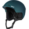 NKX Nomad Snow Helmet in matt navy with padded ear covers and chin strap.