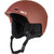 NKX Nomad Snow Helmet in matte burgundy with adjustable straps.