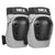 NKX Pro Elbow Pads with durable black caps and gray fabric design.