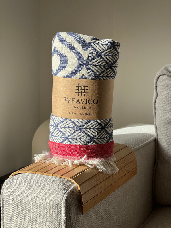 Weavico Turkish Throw & Blanket – 100% Cotton