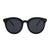 I-Sea Sedona sunglasses in black frame with smoke polarized lenses, front view.