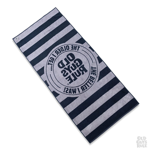 Old Guys Rule 'Stacked Logo Stamp' Beach Towel