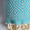 WeaviCo Diamond Turkish Towel with End Border – 100% Cotton