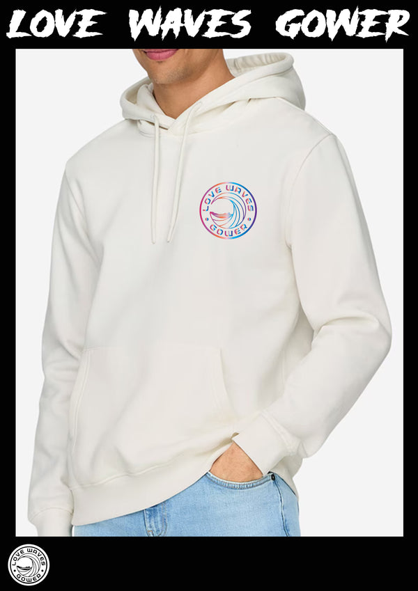 Love Waves Fluro print Hoodie