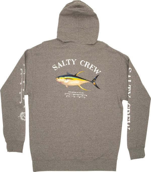 Salty Crew Ahi mount fleece- Gunmetal/Heather