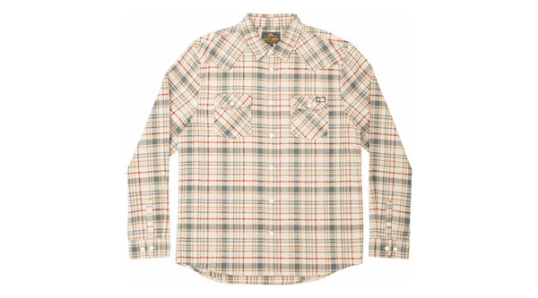 Salty Crew westbound natural L/S flannel shirt