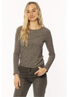 Sisstrevolution Angelica Knit Top - charcoal heather